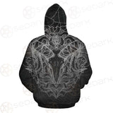 Satan Skull Pattern SED-0087 Hoodie Allover