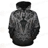 Satan Skull Pattern SED-0087 Hoodie Allover