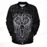 Satan Skull Pattern SED-0087 Button Jacket