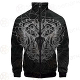 Satan Skull Pattern SED-0087 Stand-up Collar Jacket