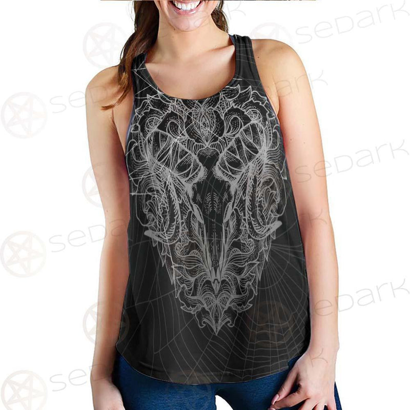 Satan Skull Pattern SED-0087 Women Tank Top