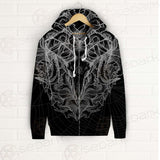 Satan Skull Pattern SED-0087 Zip-up Hoodies