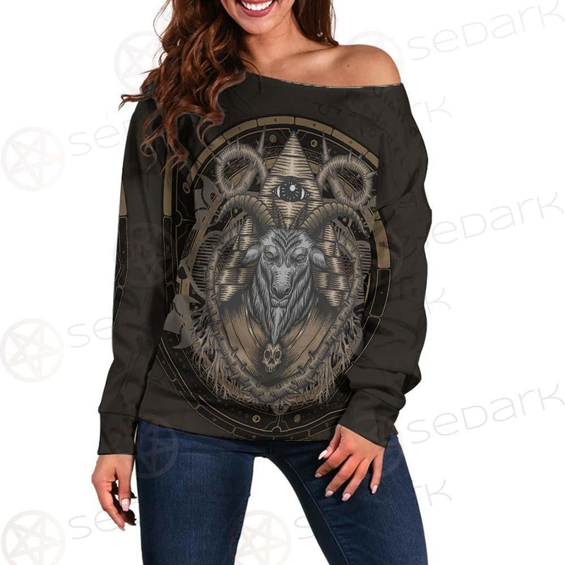 Satan Eye SED-0089 Off Shoulder Sweaters
