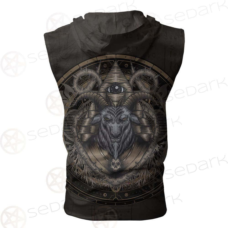 Satan Eye SED-0089 Zip Sleeveless Hoodie