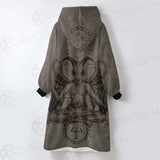 Baphomet Symbol SED-0090 Oversized Sherpa Blanket Hoodie