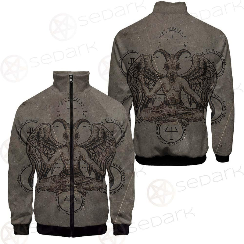 Baphomet Symbol SED-0090 Stand-up Collar Jacket
