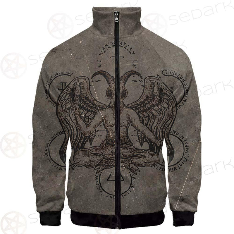 Baphomet Symbol SED-0090 Stand-up Collar Jacket