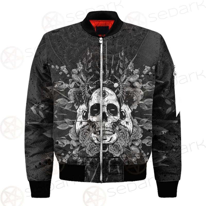Satan Skull With Eye SED-0091 Bomber Jacket