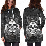 Satan Skull With Eye SED-0091 Hoodie Dress