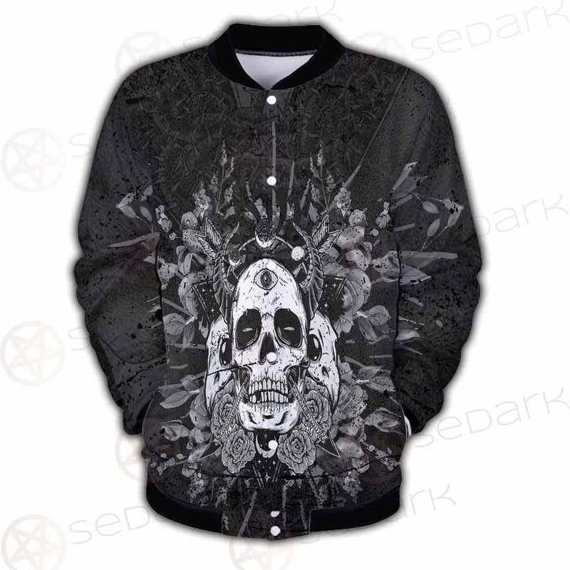 Satan Skull With Eye SED-0091 Button Jacket