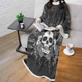 Satan Skull With Eye SED-0091 Sleeved Blanket