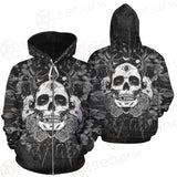 Satan Skull With Eye SED-0091 Zip-up Hoodies