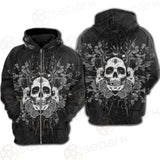 Satan Skull With Eye SED-0091 Hoodie Raglan Zip