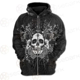 Satan Skull With Eye SED-0091 Hoodie Raglan Zip