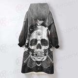 Satan Skull With Eye SED-0092 Oversized Sherpa Blanket Hoodie