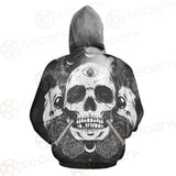 Satan Skull With Eye SED-0092 Hoodie Allover