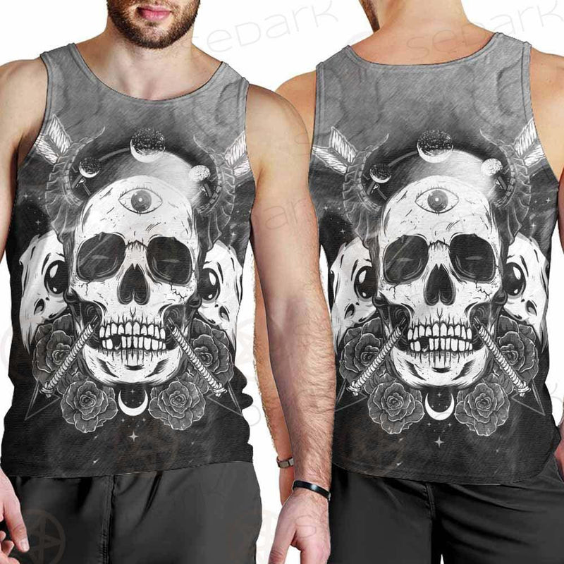 Satan Skull With Eye SED-0092 Men Tank-tops