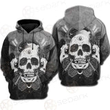 Satan Skull With Eye SED-0092 Hoodie Raglan