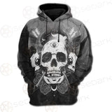 Satan Skull With Eye SED-0092 Hoodie Raglan