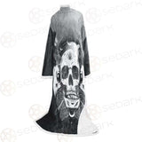 Satan Skull With Eye SED-0092 Sleeved Blanket