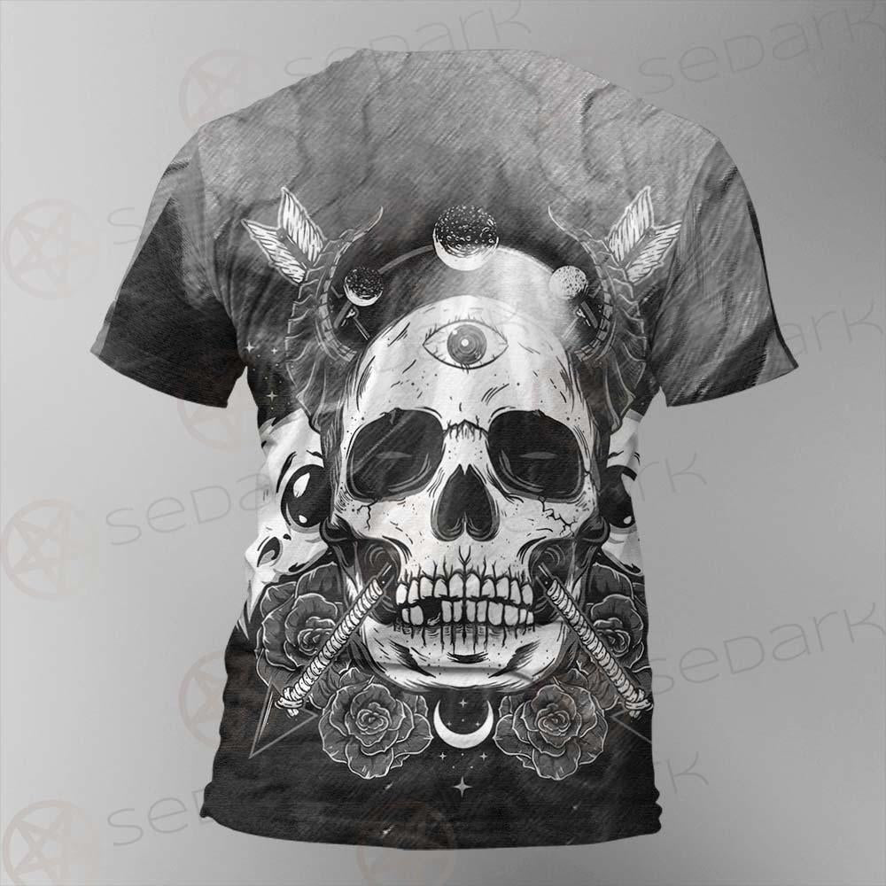 Satan Skull With Eye SED-0092 Unisex T-shirt