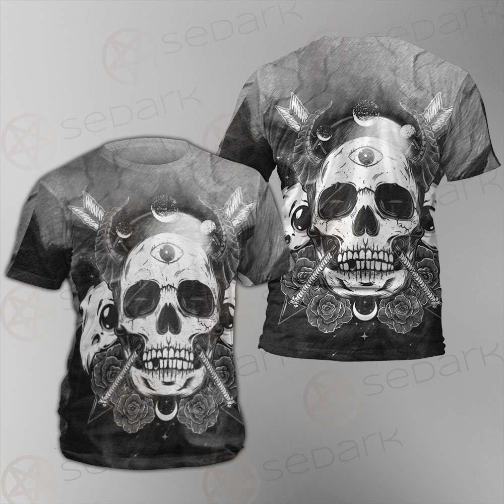 Satan Skull With Eye SED-0092 Unisex T-shirt