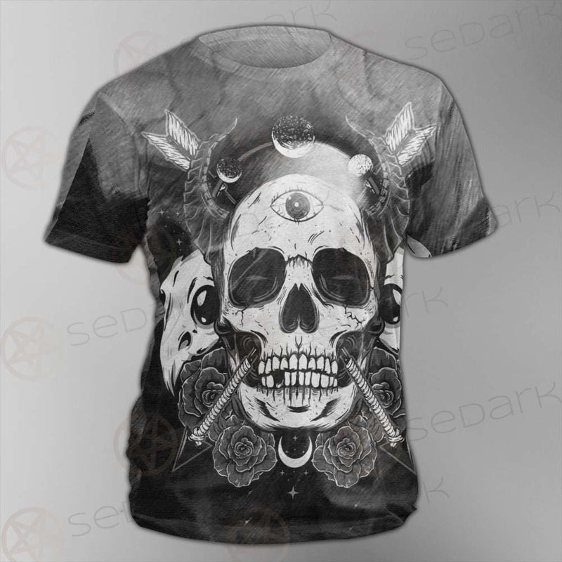 Satan Skull With Eye SED-0092 Unisex T-shirt