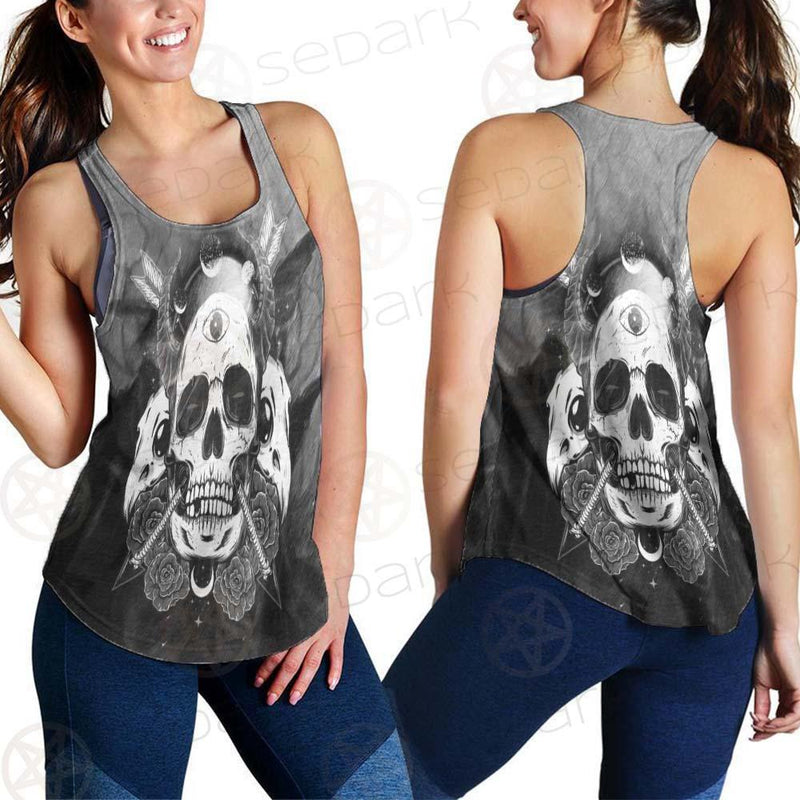 Satan Skull With Eye SED-0092 Women Tank Top