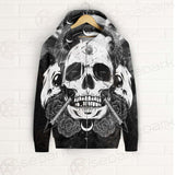 Satan Skull With Eye SED-0092 Zip-up Hoodies