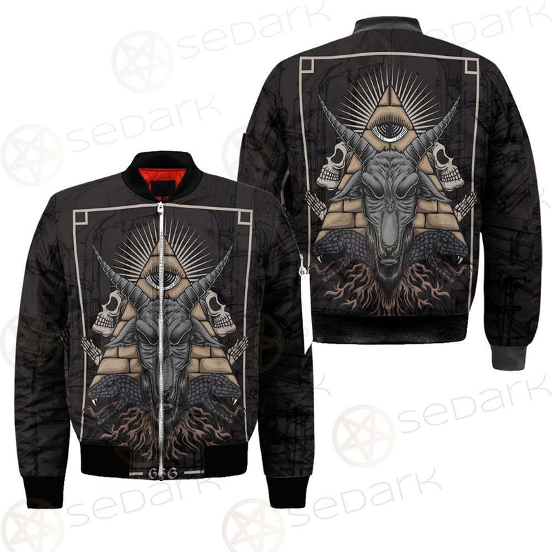 Baphomet Satanic SED-0093 Bomber Jacket