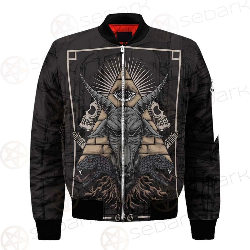 Baphomet Satanic SED-0093 Bomber Jacket