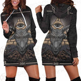 Baphomet Satanic SED-0093 Hoodie Dress