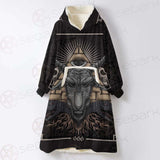 Baphomet Satanic SED-0093 Oversized Sherpa Blanket Hoodie