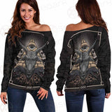 Baphomet Satanic SED-0093 Off Shoulder Sweaters