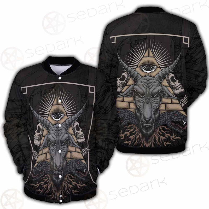 Baphomet Satanic SED-0093 Button Jacket
