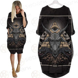 Baphomet Satanic SED-0093 Batwing Pocket Dress