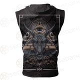 Baphomet Satanic SED-0093 Zip Sleeveless Hoodie