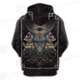 Baphomet Satanic SED-0093 Hoodie Raglan Zip