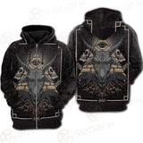 Baphomet Satanic SED-0093 Hoodie Raglan Zip