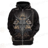 Baphomet Satanic SED-0093 Hoodie Raglan Zip