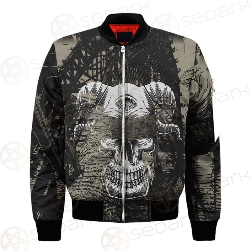 Skull Devil Eye Satan SED-0094 Bomber Jacket