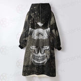 Skull Devil Eye Satan SED-0094 Oversized Sherpa Blanket Hoodie