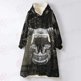 Skull Devil Eye Satan SED-0094 Oversized Sherpa Blanket Hoodie