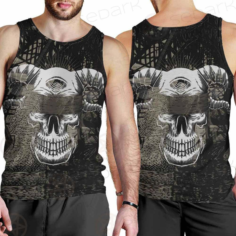 Skull Devil Eye Satan SED-0094 Men Tank-tops
