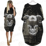 Skull Devil Eye Satan SED-0094 Batwing Pocket Dress