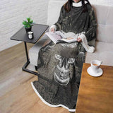 Skull Devil Eye Satan SED-0094 Sleeved Blanket