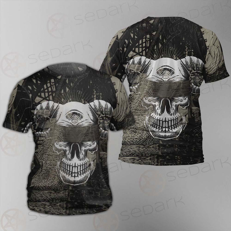 Skull Devil Eye Satan SED-0094 Unisex T-shirt