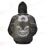 Skull Devil Eye Satan SED-0094 Zip-up Hoodies