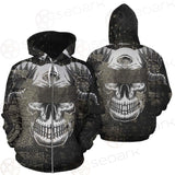 Skull Devil Eye Satan SED-0094 Zip-up Hoodies