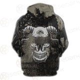 Skull Devil Eye Satan SED-0094 Hoodie Raglan